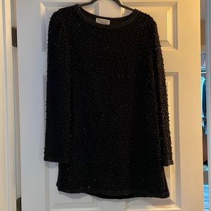 VINTAGE. Can be worn as dress or shirt. Gorgeous formal blouse/dress. Incredible